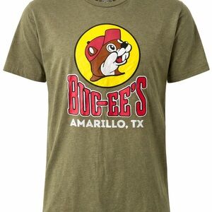 Buc-ee’s Amarillo TX Graphic T-Shirt XL Olive Green Beaver Logo